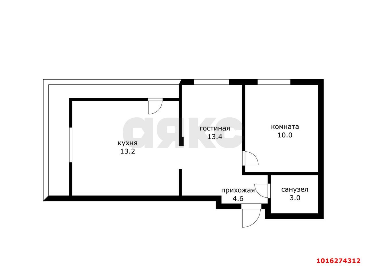 Фото №10: 2-комнатная квартира 47&nbsp;м², 4/16&nbsp;эт. - Краснодар, Прикубанский внутригородской округ, мкр. жилой комплекс Грани, ул. Западный Обход, 45