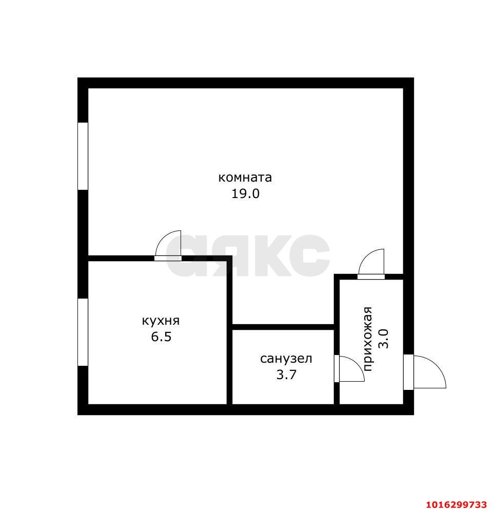 Фото №10: 1-комнатная квартира 32&nbsp;м², 1/5&nbsp;эт. - Краснодар, Центральный внутригородской округ, мкр. Завод Измерительных Приборов, ул. Курчатова, 4