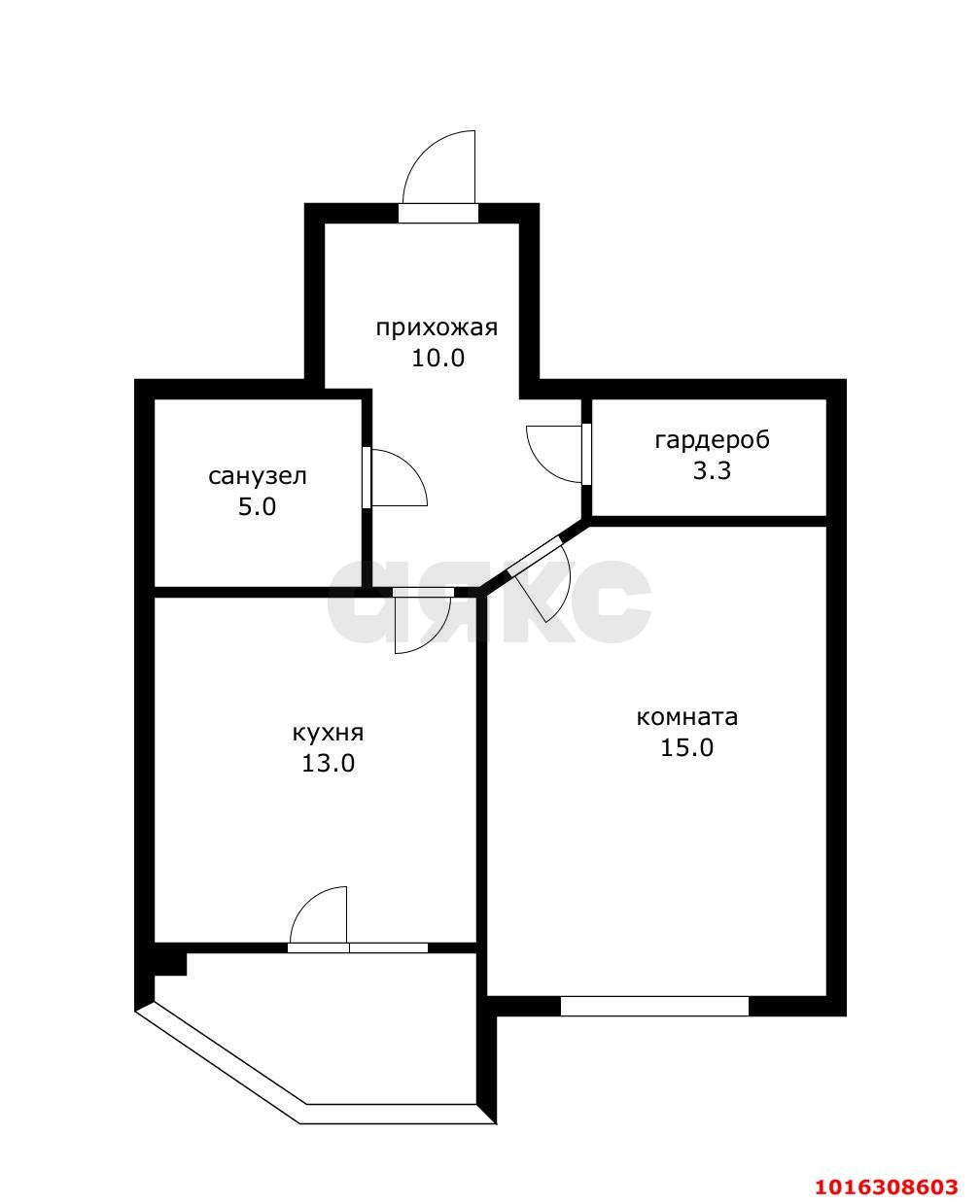 Фото №17: 1-комнатная квартира 50&nbsp;м², 15/23&nbsp;эт. - Краснодар, Прикубанский внутригородской округ, Круглик, мкр. Школьный, ул. Филатова, 19