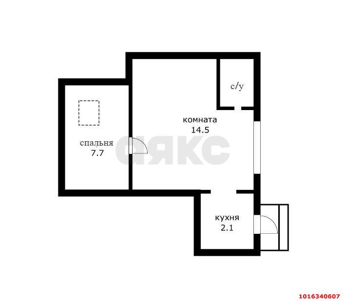 Фото №10: 2-комнатная квартира 24&nbsp;м², 1/1&nbsp;эт. - Краснодар, Центральный внутригородской округ, мкр. Центральный, ул. Янковского, 35