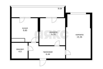 Фото №1: 2-комнатная квартира 45&nbsp;м², 19/19&nbsp;эт. - Краснодар, мкр. жилой комплекс Грани, ул. Западный Обход, 45к5