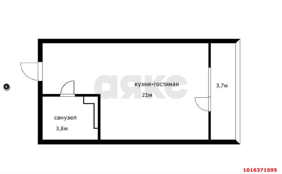 Фото №9: Студия 25&nbsp;м², 9/18&nbsp;эт. - Краснодар, Прикубанский внутригородской округ, мкр. Достояние, ул. Григория Булгакова, 10