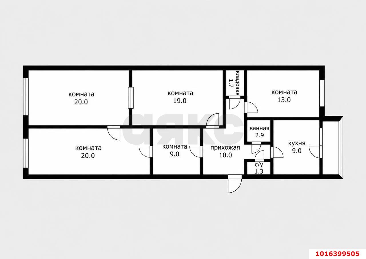 Фото №11: 3-комнатная квартира 107&nbsp;м², 2/5&nbsp;эт. - Краснодар, Прикубанский внутригородской округ, мкр. Славянский, ул. Красных Партизан, 71