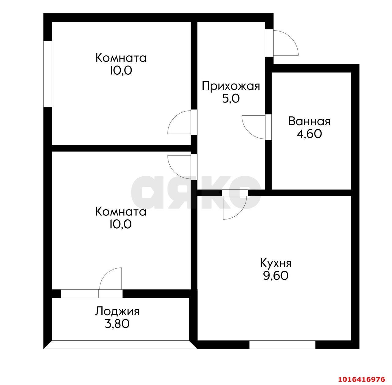 Фото №11: 2-комнатная квартира 42&nbsp;м², 10/16&nbsp;эт. - Краснодар, Прикубанский внутригородской округ, мкр. жилой комплекс Самолёт-4, ул. Константина Гондаря, 103к1