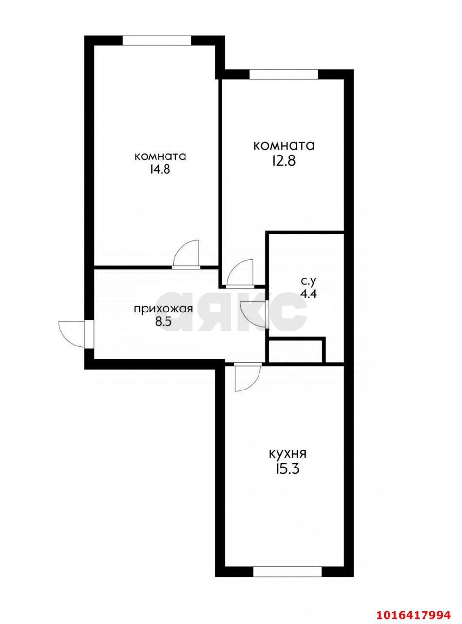 Фото №11: 2-комнатная квартира 60&nbsp;м², 7/16&nbsp;эт. - Новая Адыгея, мкр. жилой комплекс Баланс, ул. Береговая, 1к9
