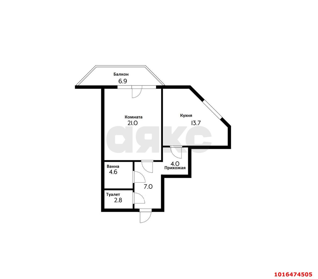 Фото №9: 1-комнатная квартира 52&nbsp;м², 22/24&nbsp;эт. - Краснодар, Центральный внутригородской округ, ЖК Каскад, мкр. Центральный, ул. Леваневского, 187