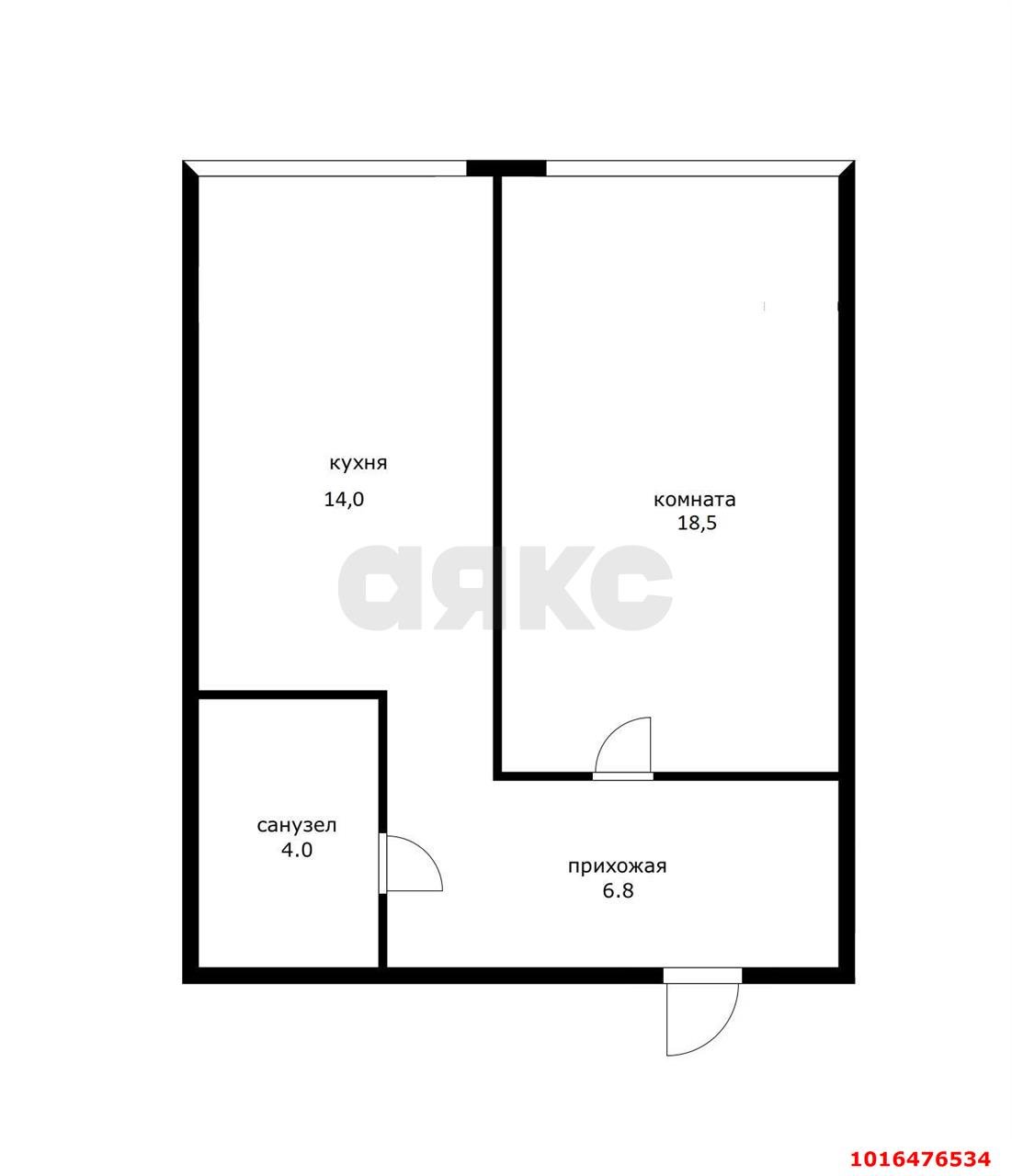 Фото №10: 1-комнатная квартира 45&nbsp;м², 3/6&nbsp;эт. - Российский, мкр. Прикубанский внутригородской округ, ул. Заводовского, 21