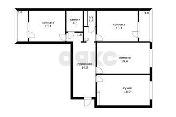Фото №1: 3-комнатная квартира 90 м², 10/16 эт. - Краснодар, мкр. Восточно-Кругликовский, ул. Героев-Разведчиков, 42