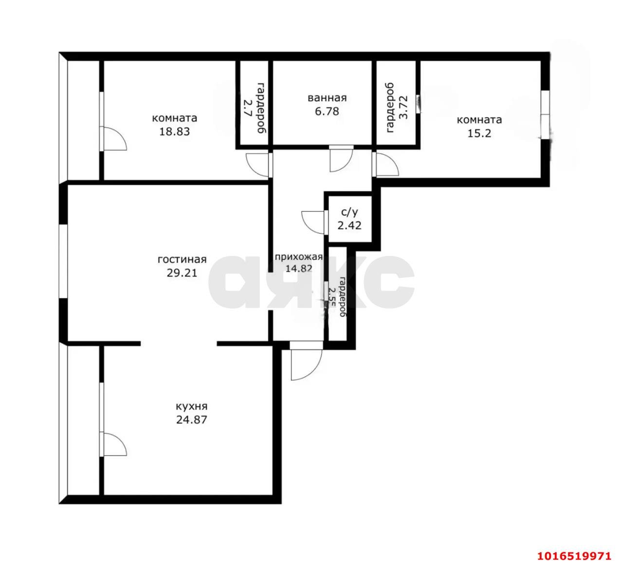 Фото №6: 3-комнатная квартира 130&nbsp;м², 4/6&nbsp;эт. - Краснодар, мкр. Западный внутригородской округ, ул. имени Дзержинского, 93