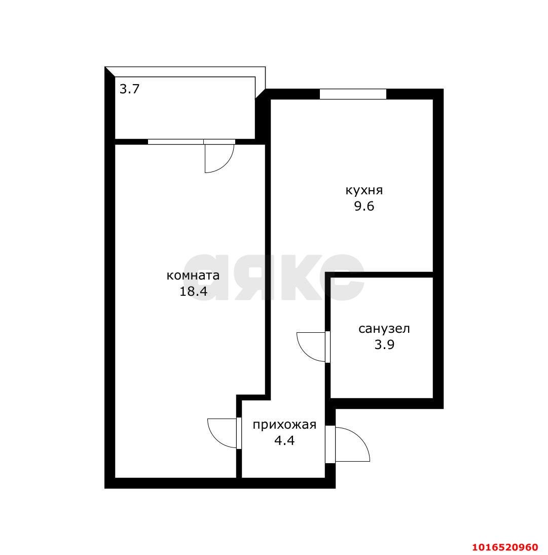 Фото №15: 1-комнатная квартира 40&nbsp;м², 1/10&nbsp;эт. - Краснодар, Прикубанский внутригородской округ, Музыкальный, мкр. ЖК Инсити, ул. Российская, 267/3к1