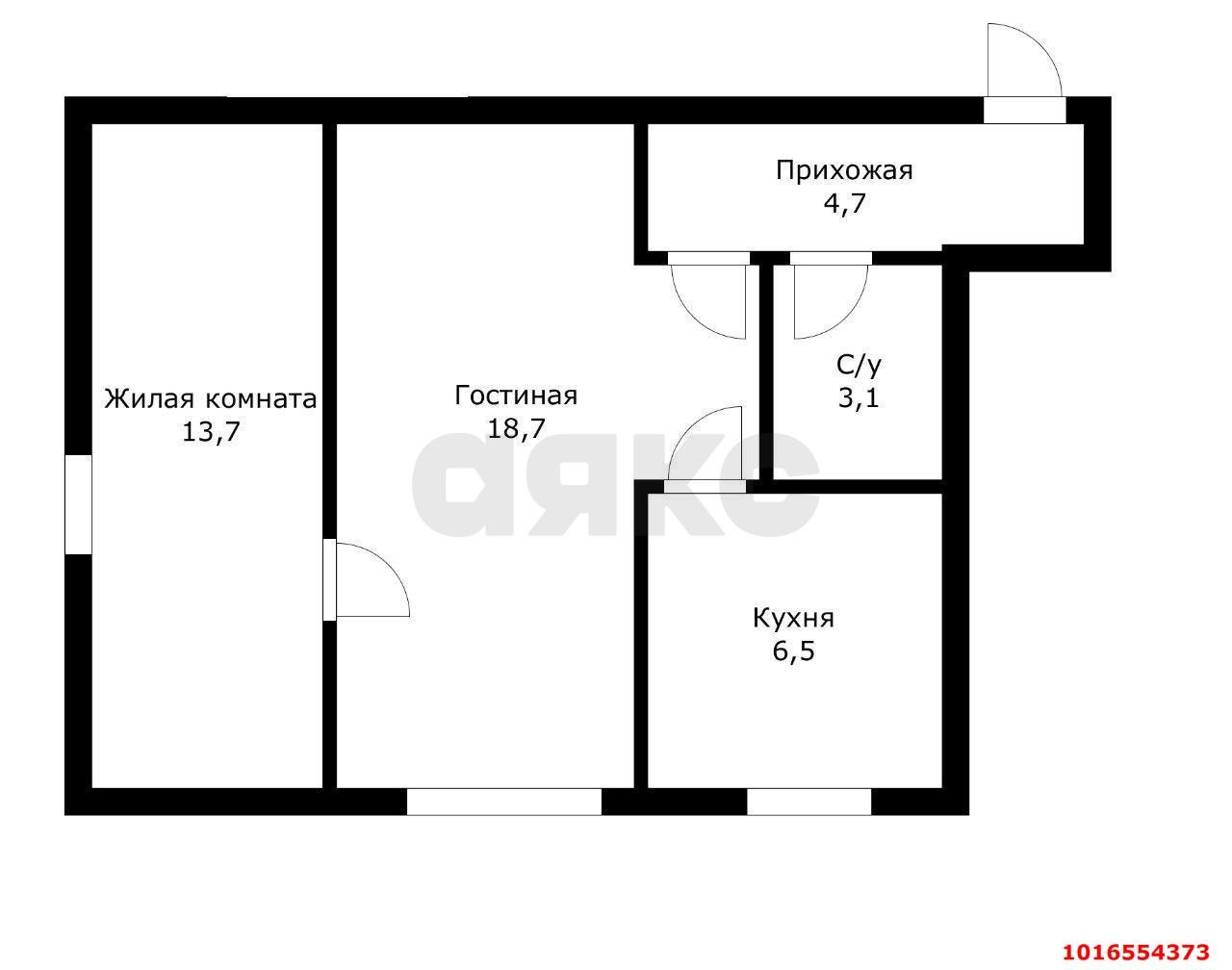 Фото №16: 2-комнатная квартира 46&nbsp;м², 1/2&nbsp;эт. - Краснодар, Прикубанский внутригородской округ, мкр. Фестивальный, ул. имени Тургенева, 115
