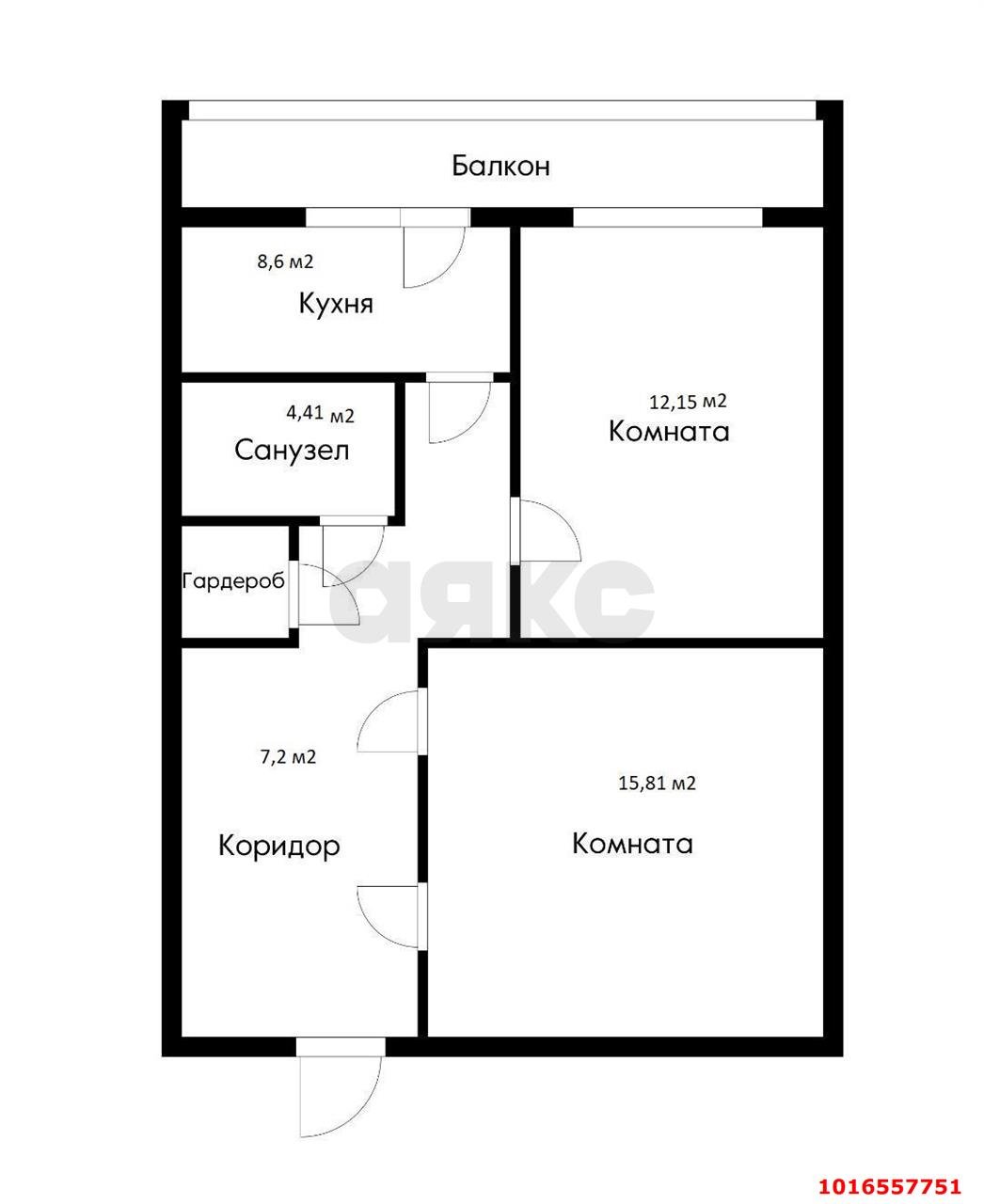 Фото №17: 2-комнатная квартира 57&nbsp;м², 5/5&nbsp;эт. - Колосистый, мкр. Прикубанский внутригородской округ, ул. Звёздная, 11