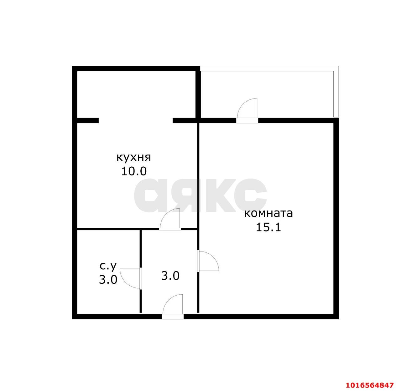 Фото №14: 1-комнатная квартира 35&nbsp;м², 1/6&nbsp;эт. - Краснодар, Прикубанский внутригородской округ, мкр. Музыкальный, ул. Рахманинова, 28