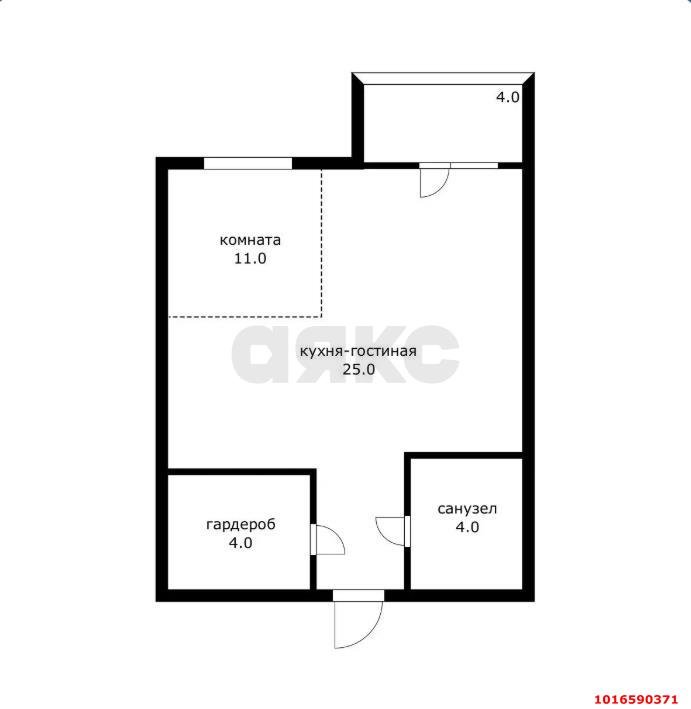 Фото №12: 1-комнатная квартира 45&nbsp;м², 7/14&nbsp;эт. - Краснодар, Прикубанский внутригородской округ, мкр. 9-й километр, пр-д Репина, 5