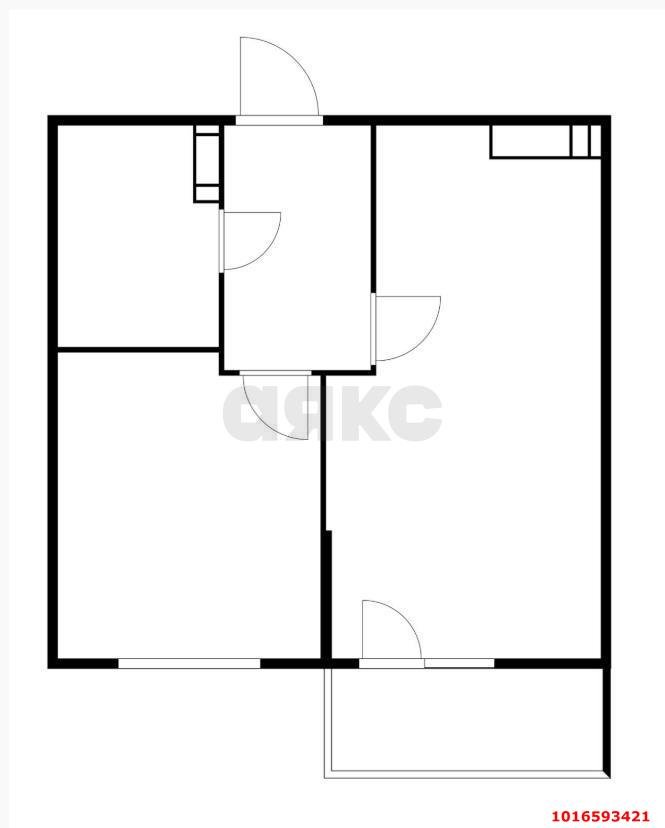 Фото №4: 1-комнатная квартира 32&nbsp;м², 16/16&nbsp;эт. - Краснодар, Прикубанский внутригородской округ, мкр. 2-я Площадка, ул. Ветеранов, 83к14