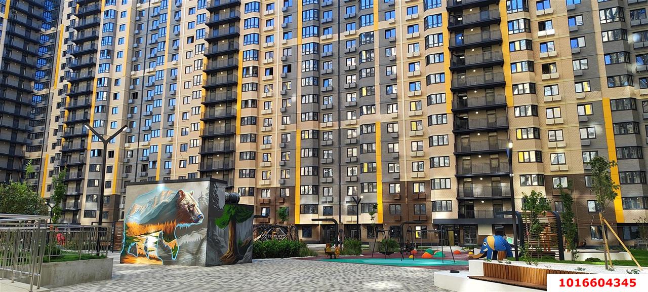 Фото №2: Студия 25&nbsp;м², 5/24&nbsp;эт. - Краснодар, Карасунский внутригородской округ, Камвольно-суконный Комбинат, мкр. ЖК Урал, ул. Уральская, 87/7