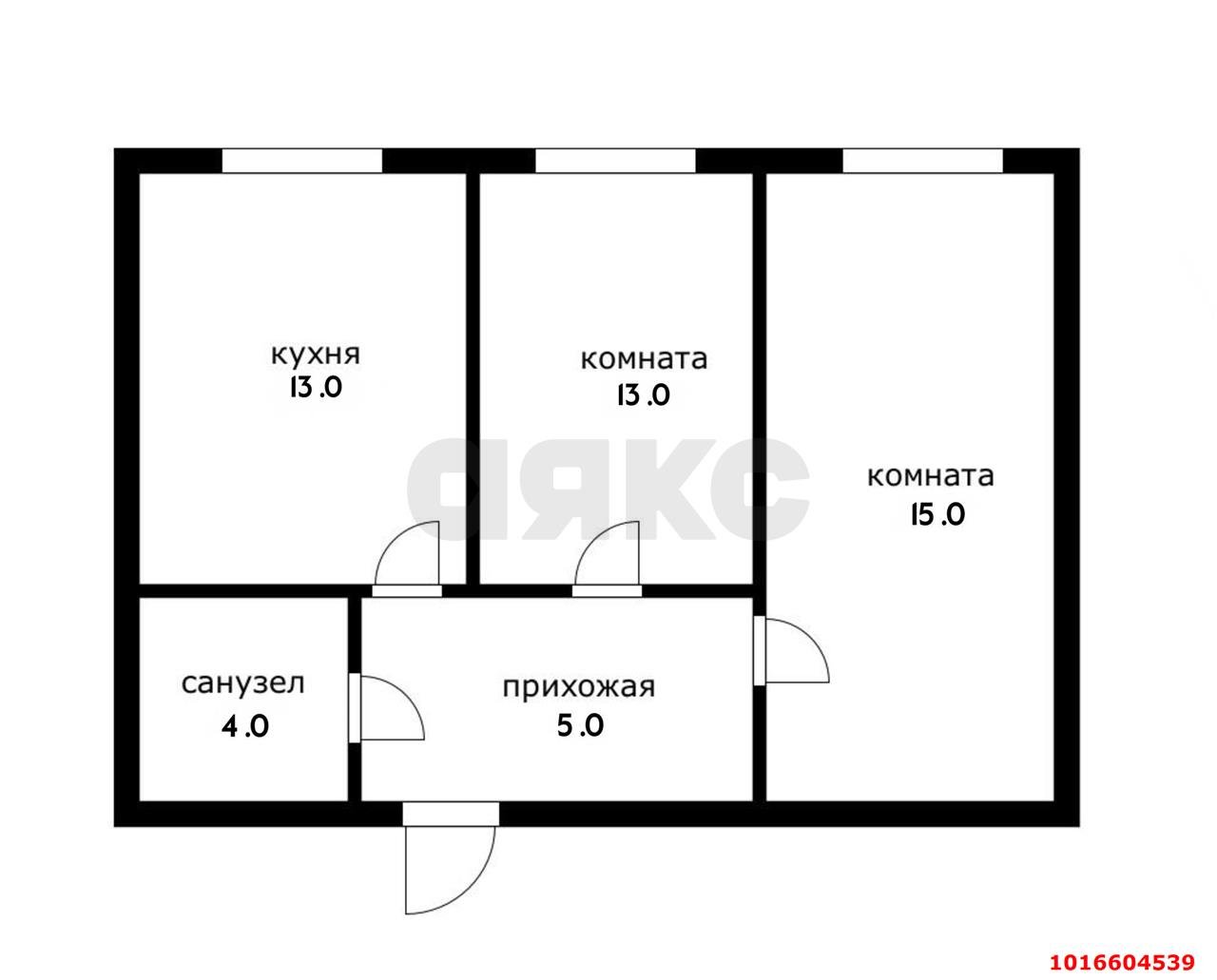 Фото №10: 2-комнатная квартира 50&nbsp;м², 1/6&nbsp;эт. - Берёзовый, Прикубанский внутригородской округ, мкр. Витаминкомбинат, ул. 2-я Целиноградская, 38