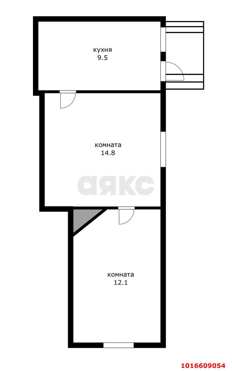Фото №7: 2-комнатная квартира 36&nbsp;м², 1/1&nbsp;эт. - Краснодар, Центральный внутригородской округ, мкр. Центральный, ул. Митрофана Седина, 78