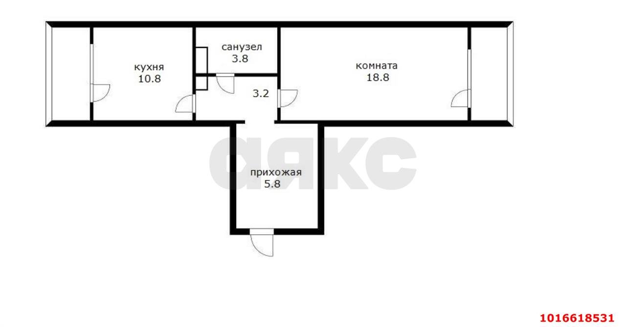 Фото №14: 1-комнатная квартира 50&nbsp;м², 8/16&nbsp;эт. - Краснодар, Прикубанский внутригородской округ, мкр. Восточно-Кругликовский, ул. Восточно-Кругликовская, 48/1
