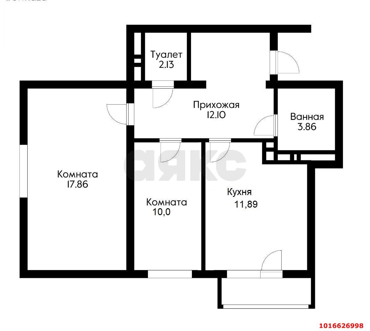 Фото №14: 2-комнатная квартира 61&nbsp;м², 10/16&nbsp;эт. - Краснодар, Прикубанский внутригородской округ, мкр. ЖК Красная Площадь, ул. Конгрессная, 19/1