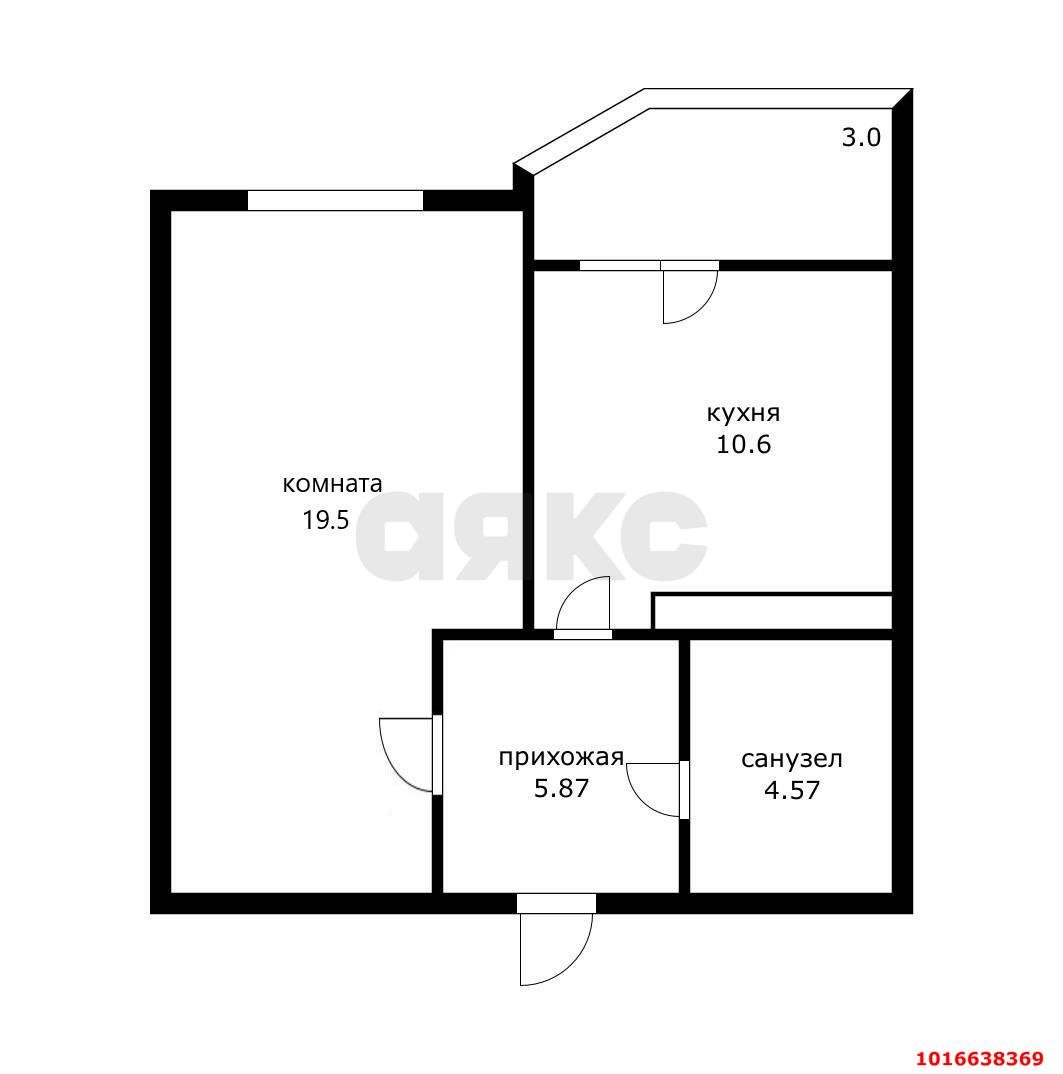 Фото №10: 1-комнатная квартира 44&nbsp;м², 13/18&nbsp;эт. - Краснодар, Прикубанский внутригородской округ, ЖК Губернский, мкр. 1-й квартал, ул. Домбайская, 61