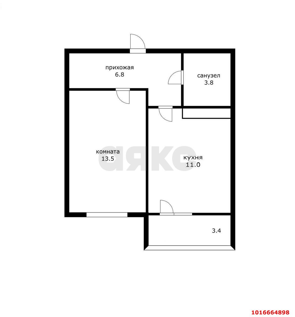 Фото №11: 1-комнатная квартира 38&nbsp;м², 14/16&nbsp;эт. - Краснодар, Прикубанский внутригородской округ, мкр. жилой комплекс Ракурс, ул. имени Героя Ростовского, 8