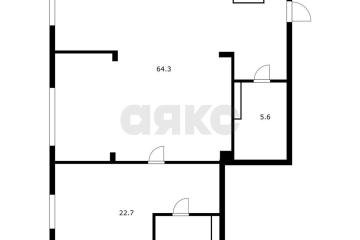 Фото №1: 3-комнатная квартира 135 м², 3/4 эт. - Краснодар, мкр. Центральный, ул. Береговая, 10/3