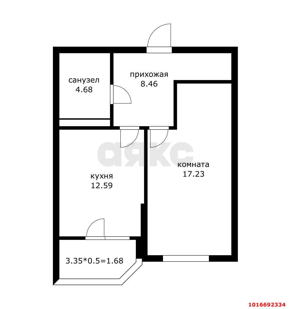 Фото №1: 1-комнатная квартира 45&nbsp;м², 9/13&nbsp;эт. - Краснодар, Прикубанский внутригородской округ, имени Петра Метальникова, мкр. ЖК Лучший, ул. Ростовское шоссе, 30/7