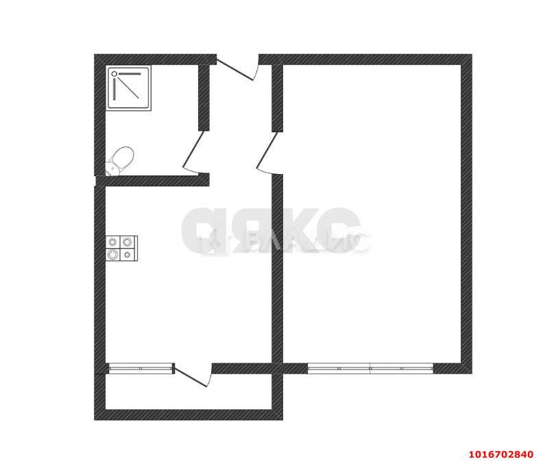 Фото №9: 1-комнатная квартира 29&nbsp;м², 6/9&nbsp;эт. - Краснодар, Западный внутригородской округ, мкр. Центральный, ул. Красная, 43