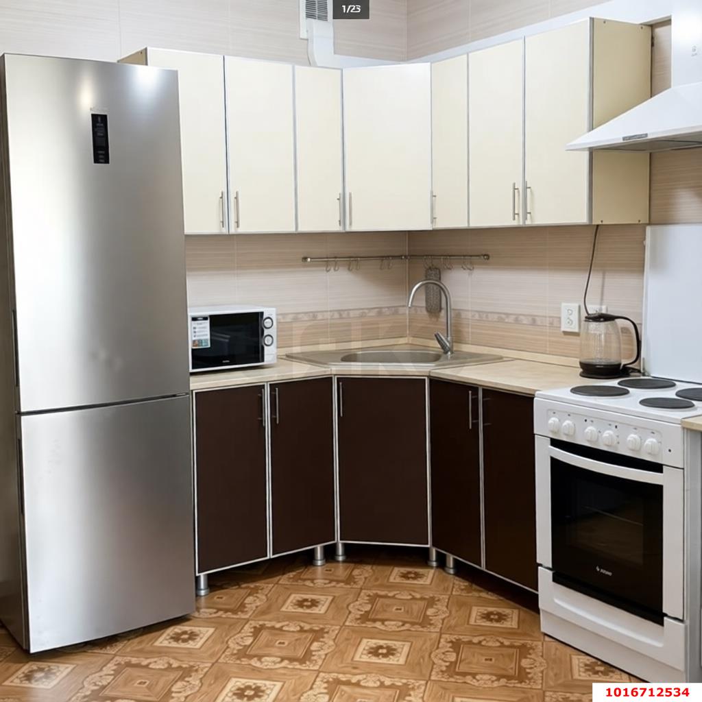 Фото №1: 1-комнатная квартира 54&nbsp;м², 5/22&nbsp;эт. - Краснодар, Карасунский внутригородской округ, Хлопчато-бумажный Комбинат, мкр. жилой комплекс Аквамарин, ул. Уральская, 75к1