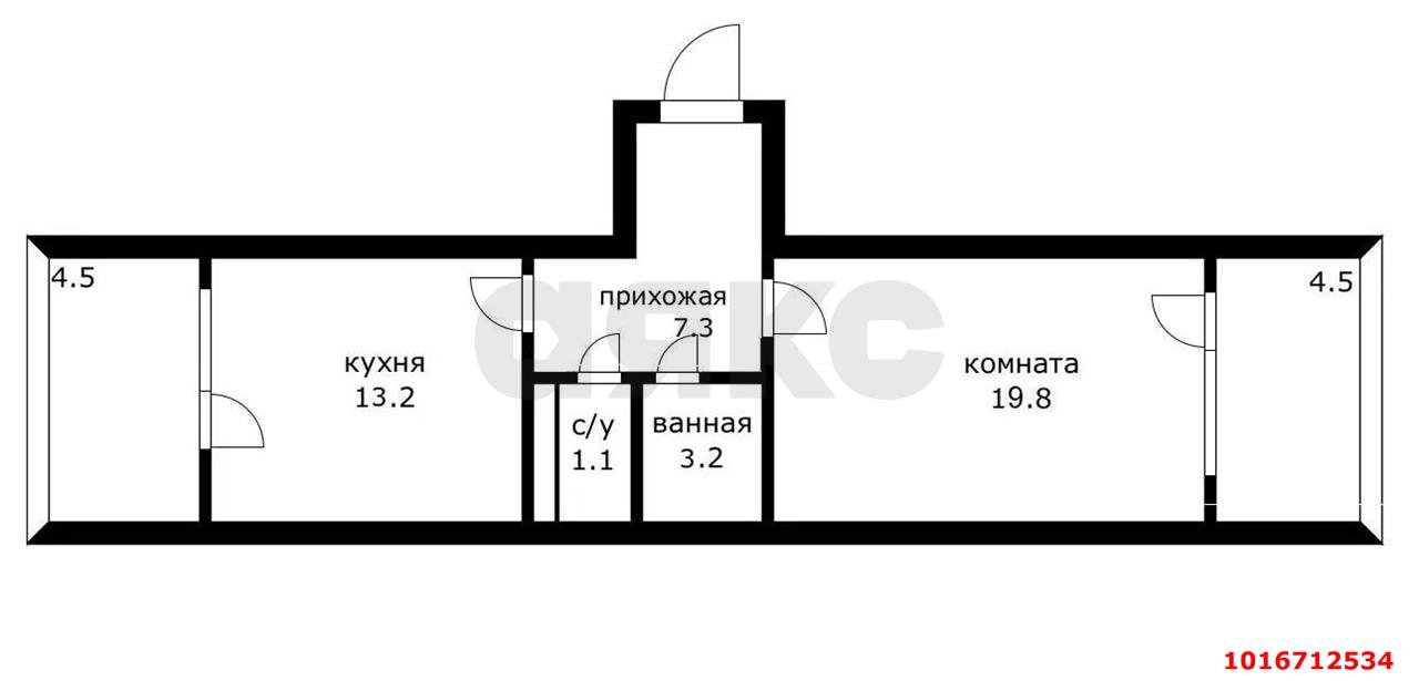 Фото №3: 1-комнатная квартира 54&nbsp;м², 5/22&nbsp;эт. - Краснодар, Карасунский внутригородской округ, Хлопчато-бумажный Комбинат, мкр. жилой комплекс Аквамарин, ул. Уральская, 75к1
