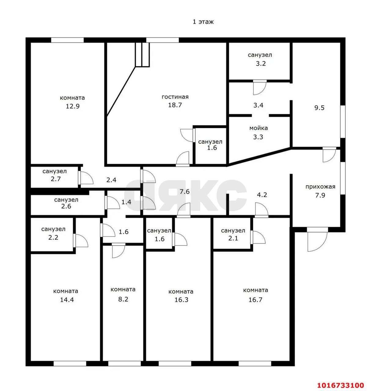 Фото №25: Дом 270&nbsp;м² + 3&nbsp;сот., 2&nbsp;эт. - Краснодар, Сельскохозяйственный Институт, мкр. Западный внутригородской округ, ул. Урицкого, 87