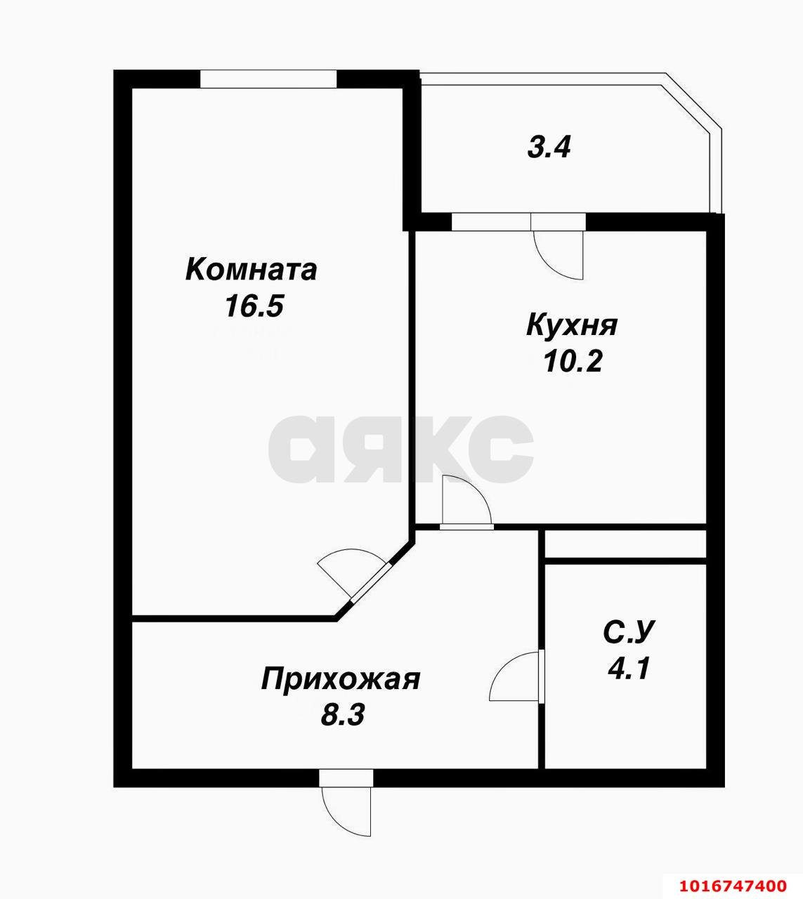 Фото №15: 1-комнатная квартира 42&nbsp;м², 4/16&nbsp;эт. - Краснодар, Прикубанский внутригородской округ, Панорама, мкр. ЖК Панорама, ул. Восточно-Кругликовская, 22