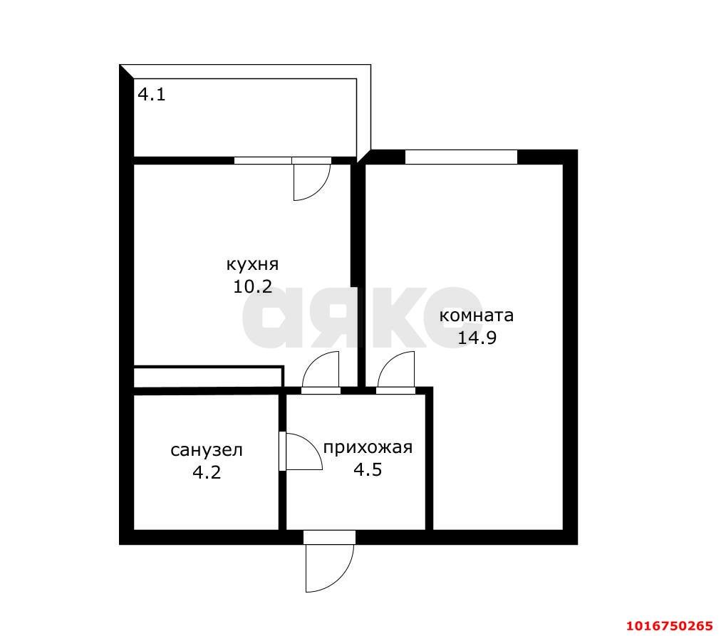 Фото №10: 1-комнатная квартира 36&nbsp;м², 9/22&nbsp;эт. - Краснодар, Прикубанский внутригородской округ, мкр. жилой комплекс Отражение, ул. Конгрессная, 43к1