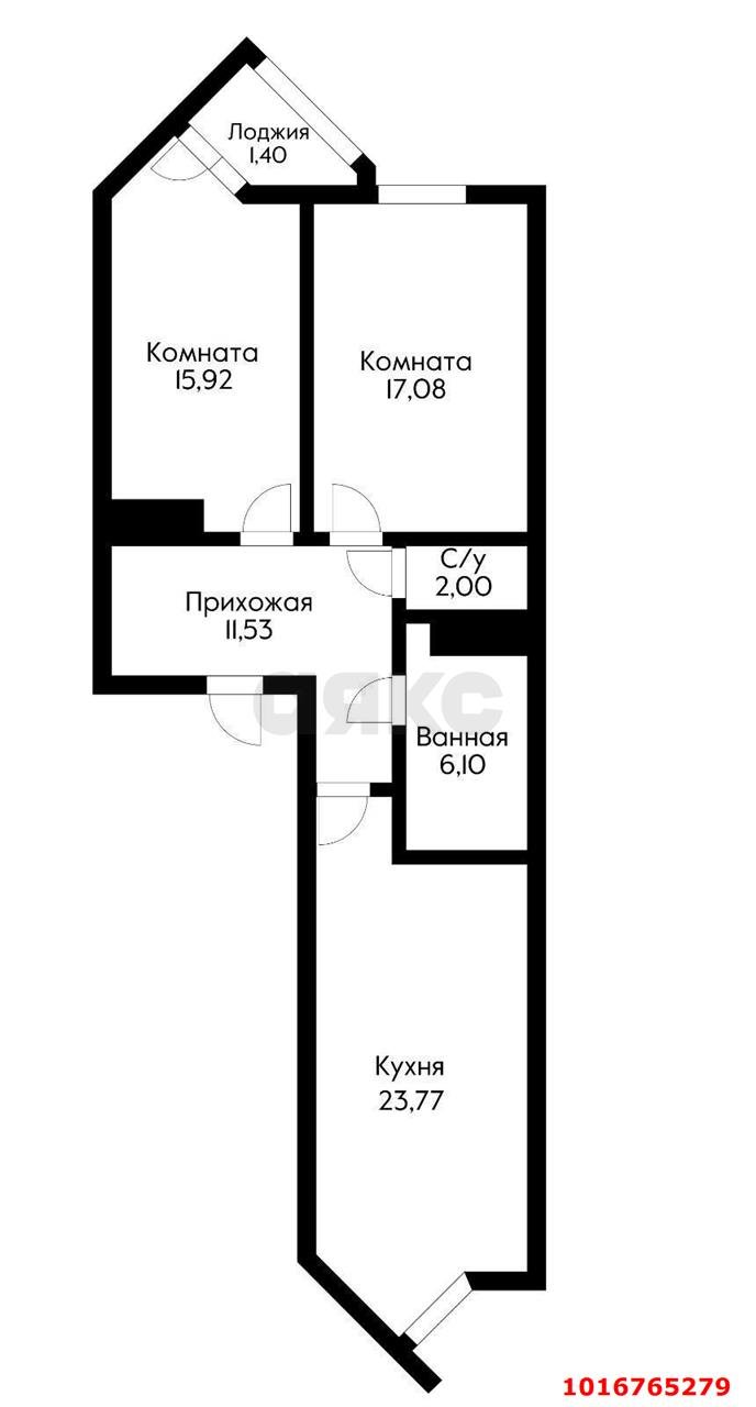 Фото №19: 2-комнатная квартира 78&nbsp;м², 5/25&nbsp;эт. - Краснодар, Карасунский внутригородской округ, ж/м Пашковский, ул. Леонида Лаврова, 4