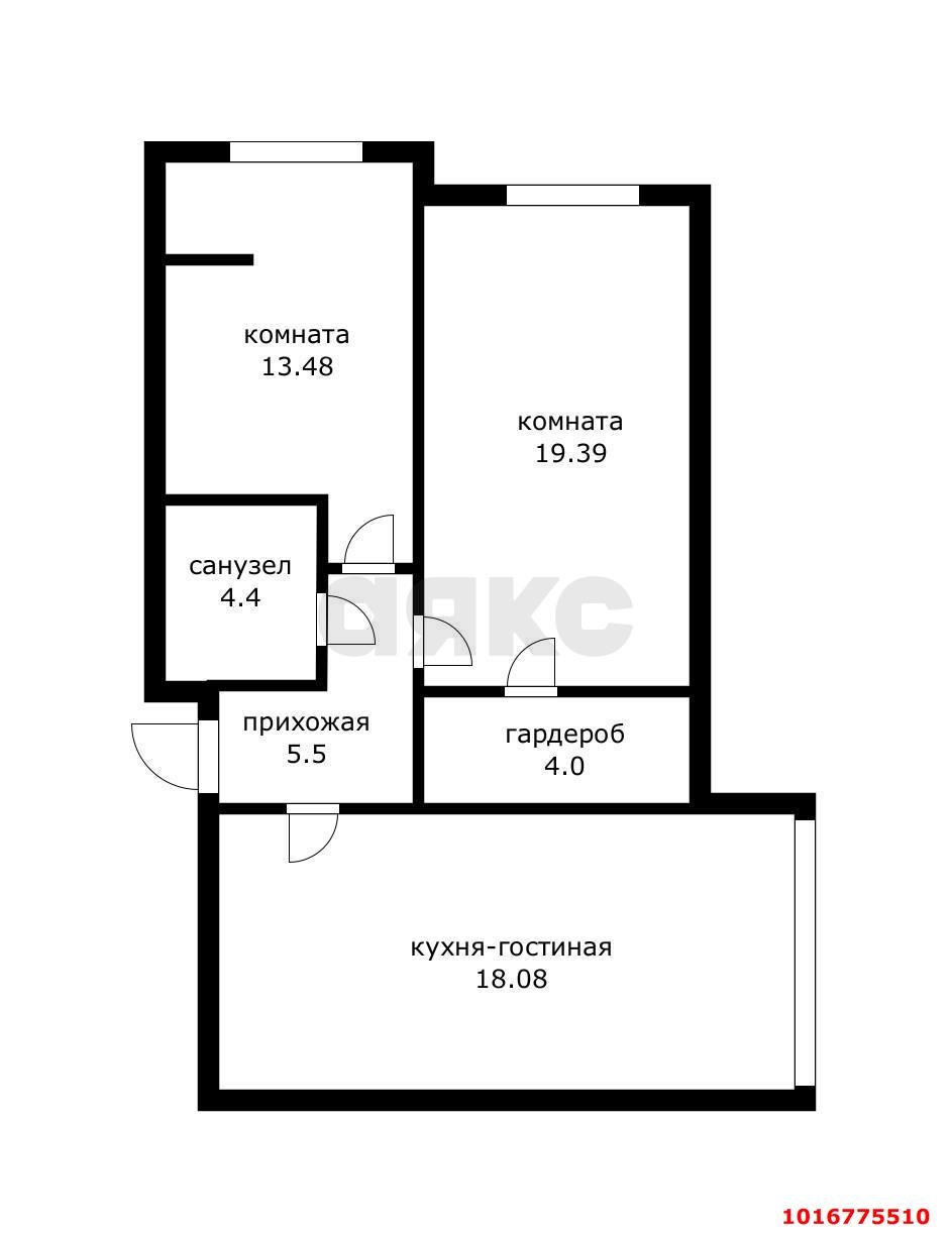 Фото №16: 3-комнатная квартира 60&nbsp;м², 19/23&nbsp;эт. - Краснодар, Прикубанский внутригородской округ, мкр. ЖК Бауинвест, ул. имени 40-летия Победы, 184к3
