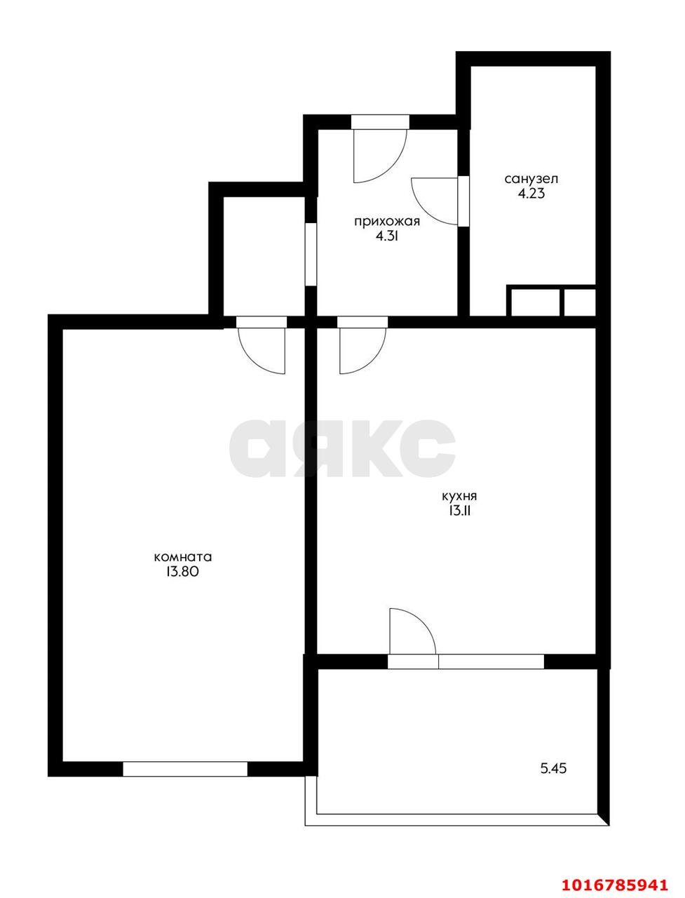 Фото №8: 1-комнатная квартира 35&nbsp;м², 2/24&nbsp;эт. - Краснодар, Карасунский внутригородской округ, Гидростроителей, мкр. жилой комплекс Парусная Регата, ул. Автолюбителей, 1Дк3