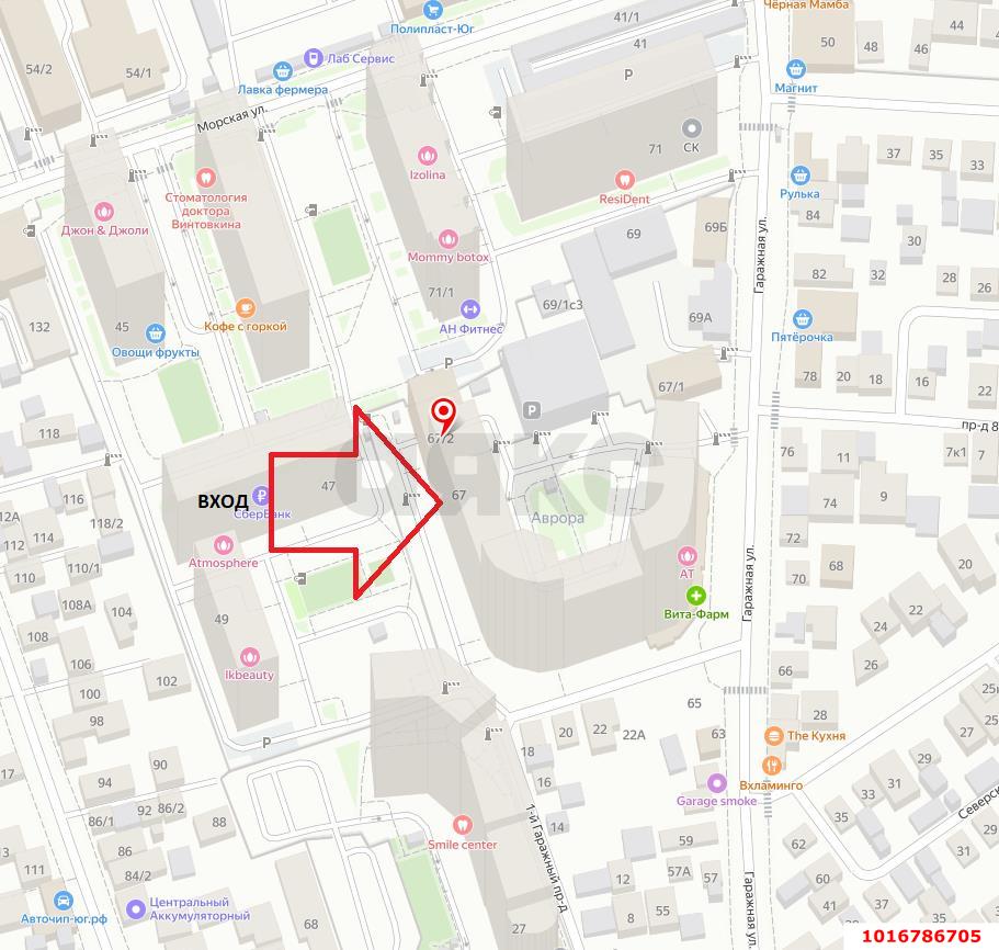 Фото №10: Офисное помещение 368&nbsp;м², 1/17&nbsp;эт. - Краснодар, Западный внутригородской округ, Фестивальный, мкр. ЖК Аврора, ул. Гаражная, 67/2