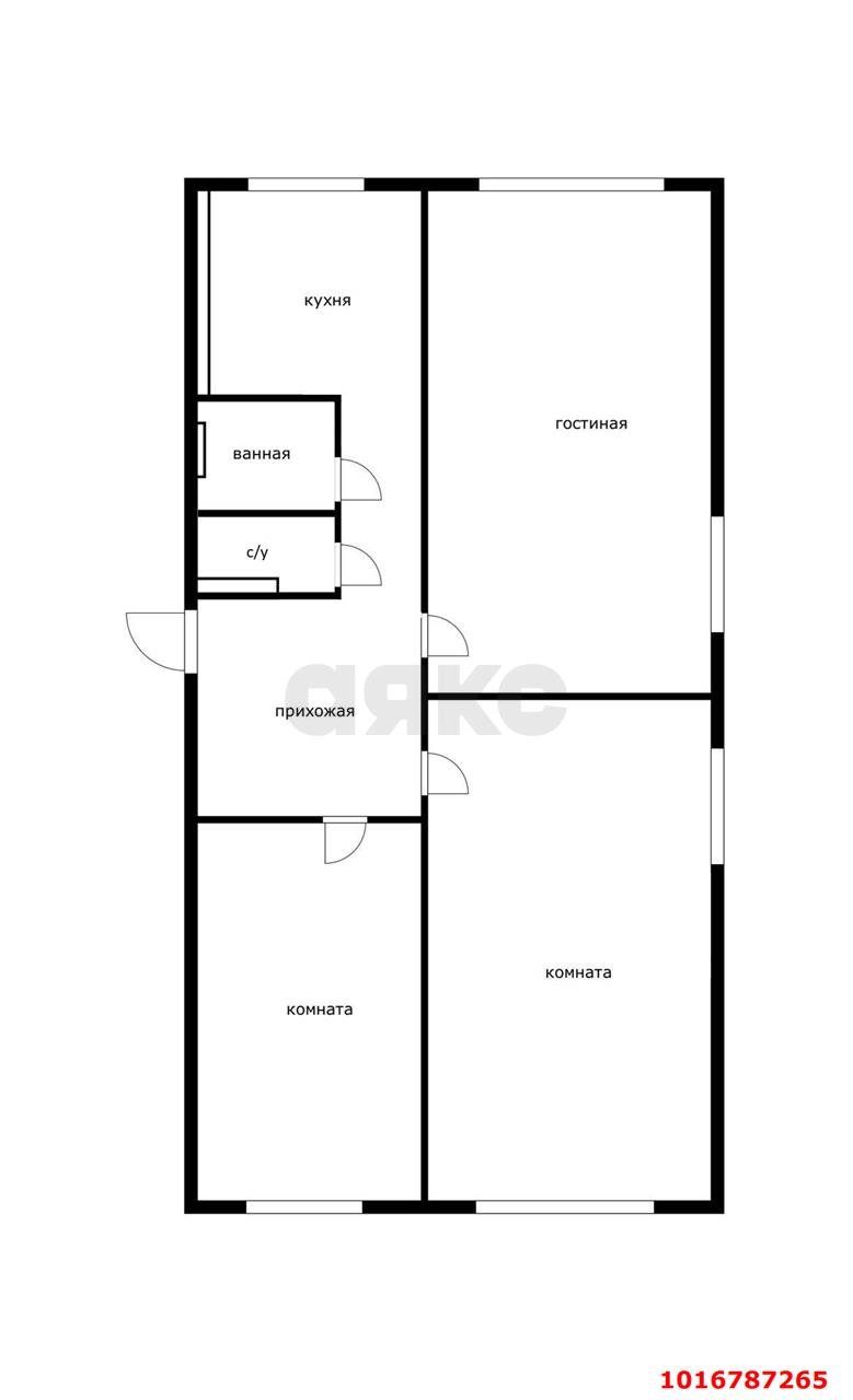 Фото №9: 3-комнатная квартира 60&nbsp;м², 2/5&nbsp;эт. - Краснодар, Западный внутригородской округ, Горгаз, мкр. Центральный, ул. Заводская, 7/2