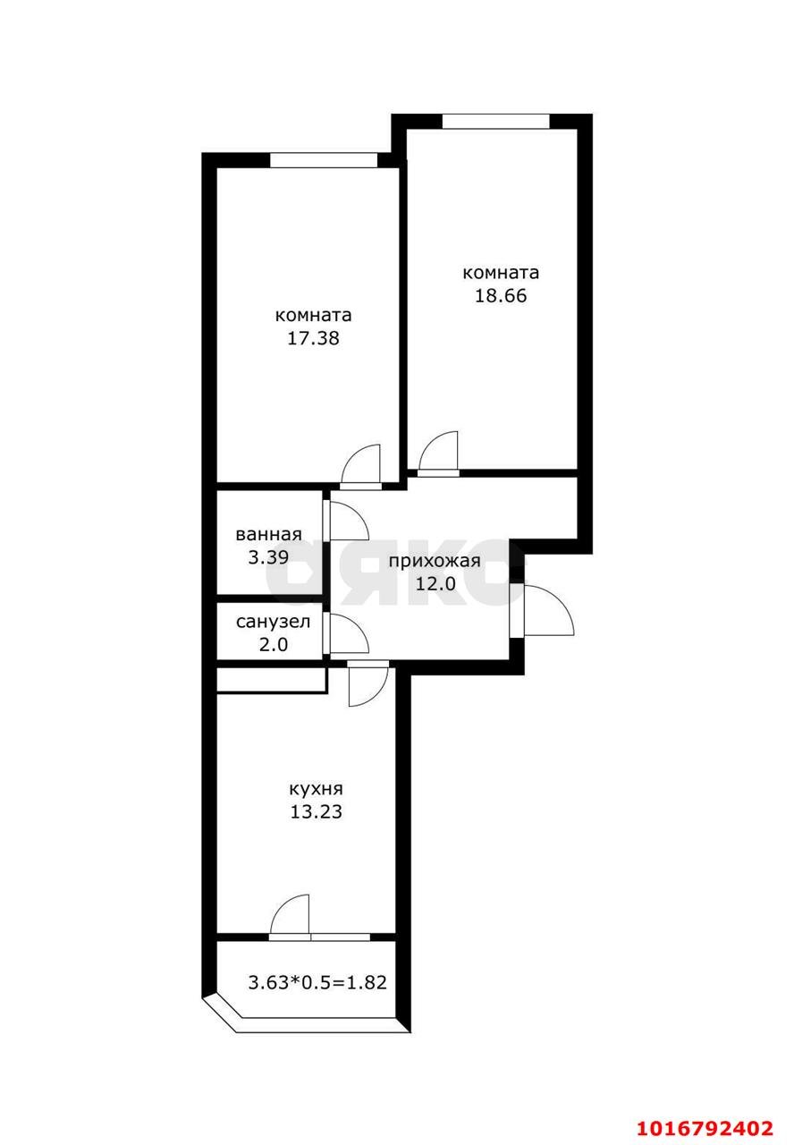 Фото №17: 2-комнатная квартира 70&nbsp;м², 6/19&nbsp;эт. - Краснодар, Прикубанский внутригородской округ, имени Петра Метальникова, мкр. ЖК Лучший, ул. Ростовское шоссе, 30/6к2