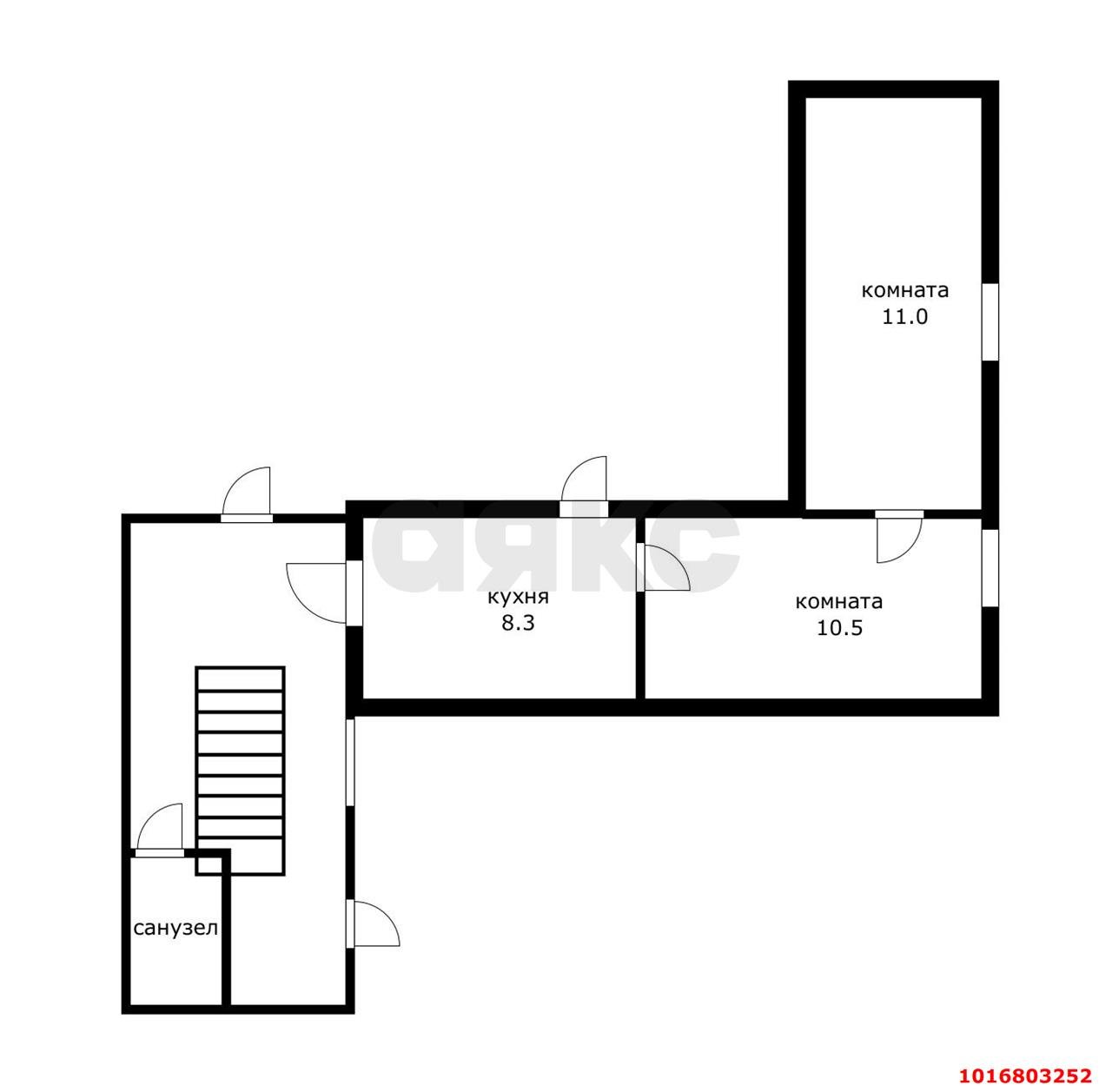 Фото №4: 2-комнатная квартира 25&nbsp;м², 2/2&nbsp;эт. - Краснодар, Западный внутригородской округ, мкр. Центральный, ул. Рашпилевская, 129