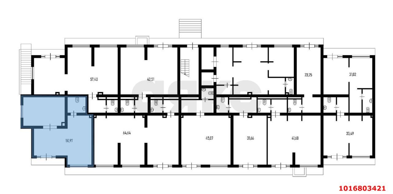 Фото №2: Торговое помещение 51&nbsp;м², 1/16&nbsp;эт. - Краснодар, Прикубанский внутригородской округ, мкр. жилой комплекс Зелёный театр, ул. Западный Обход, 39/1к2