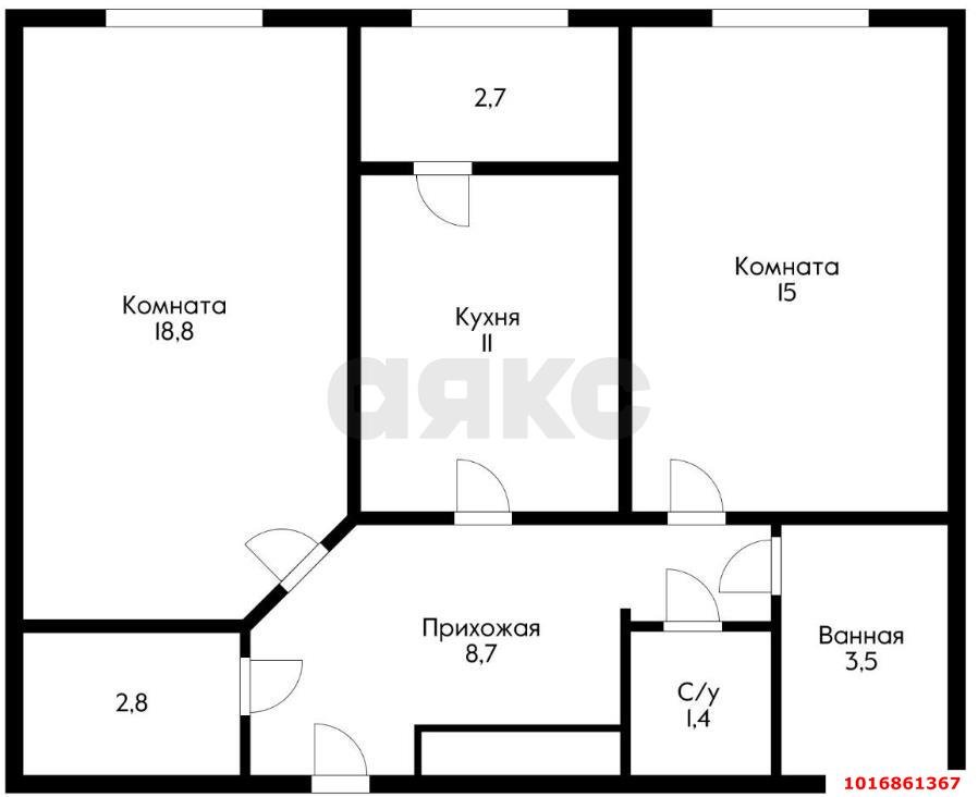 Фото №11: 2-комнатная квартира 63&nbsp;м², 20/25&nbsp;эт. - Краснодар, Центральный внутригородской округ, Центральный, мкр. ЖК Большой, ул. Красная, 176лит1/1