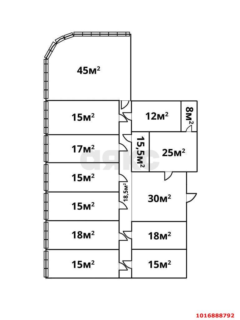 Фото №6: Офисное помещение 272&nbsp;м², 7/10&nbsp;эт. - Краснодар, Центральный внутригородской округ, мкр. Покровка, ул. Северная, 490
