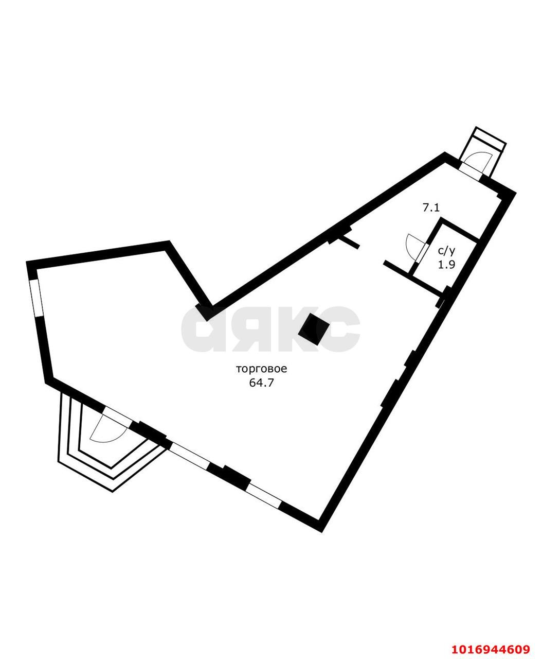 Фото №6: Торговое помещение 40&nbsp;м², 1/3&nbsp;эт. - Краснодар, мкр. Западный внутригородской округ, ул. Красная, 165/1