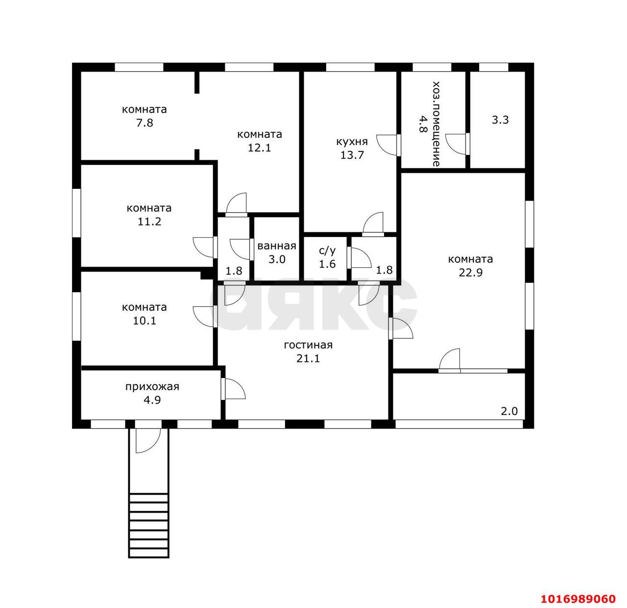 Фото №10: Дом 142&nbsp;м² + 9&nbsp;сот., 1&nbsp;эт. - отделения № 2 СКЗНИИСиВ, мкр. Прикубанский внутригородской округ, ул. Главная, 1/11