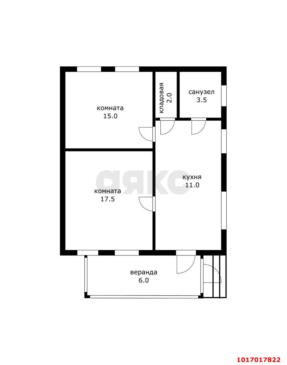 Фото №17: Дом 55&nbsp;м² + 5.3&nbsp;сот., 1&nbsp;эт. - Краснодар, Прикубанский внутригородской округ, мкр. Северный, ул. Большевистская, 171