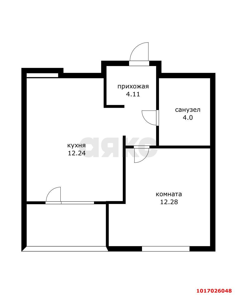Фото №1: 1-комнатная квартира 35&nbsp;м², 3/8&nbsp;эт. - Краснодар, Карасунский внутригородской округ, Хлопчато-бумажный Комбинат, мкр. жилой квартал Патрики, ул. Сормовская, лит1/1