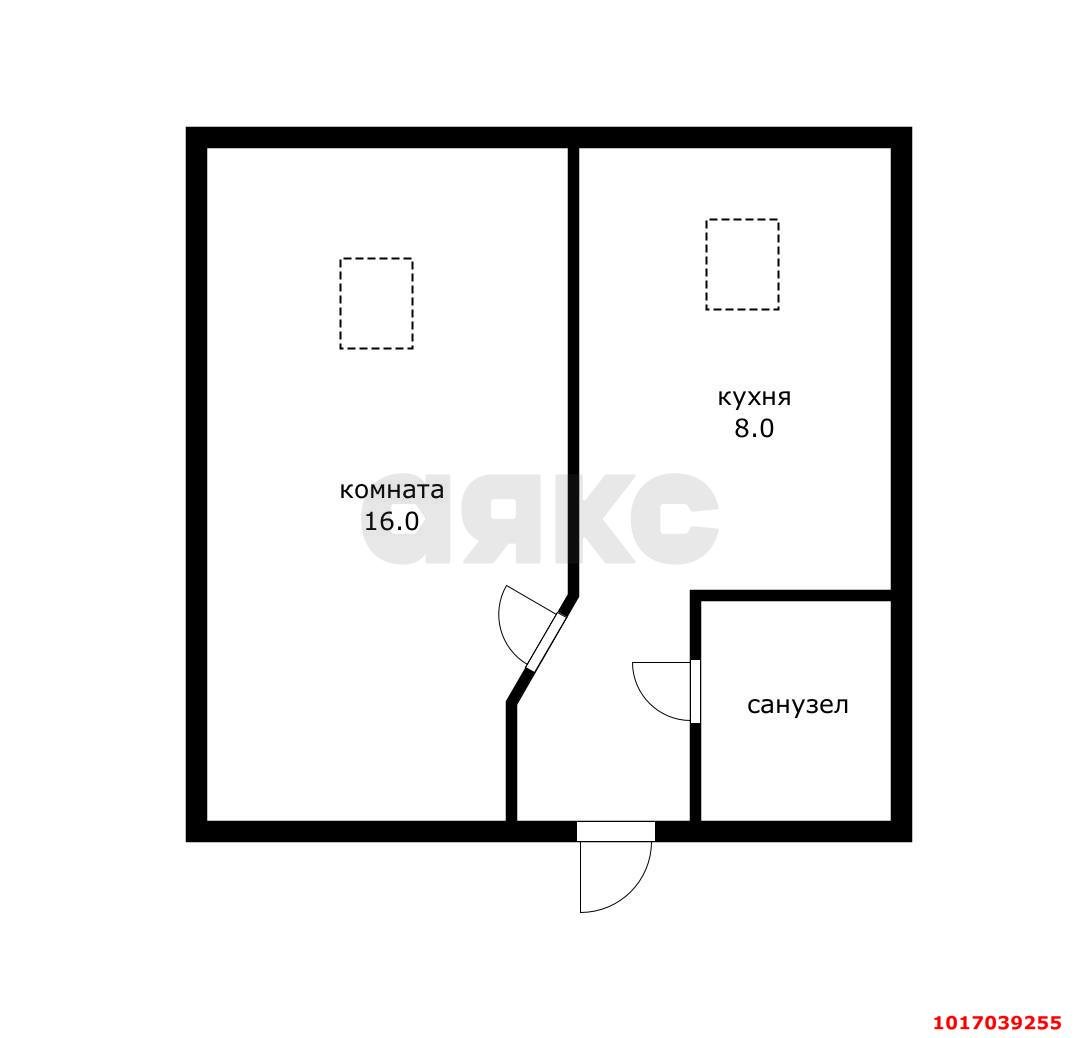 Фото №8: 1-комнатная квартира 27&nbsp;м², 5/5&nbsp;эт. - Краснодар, Прикубанский внутригородской округ, мкр. жилой комплекс Новый Город, ул. Шевцова, 36/2