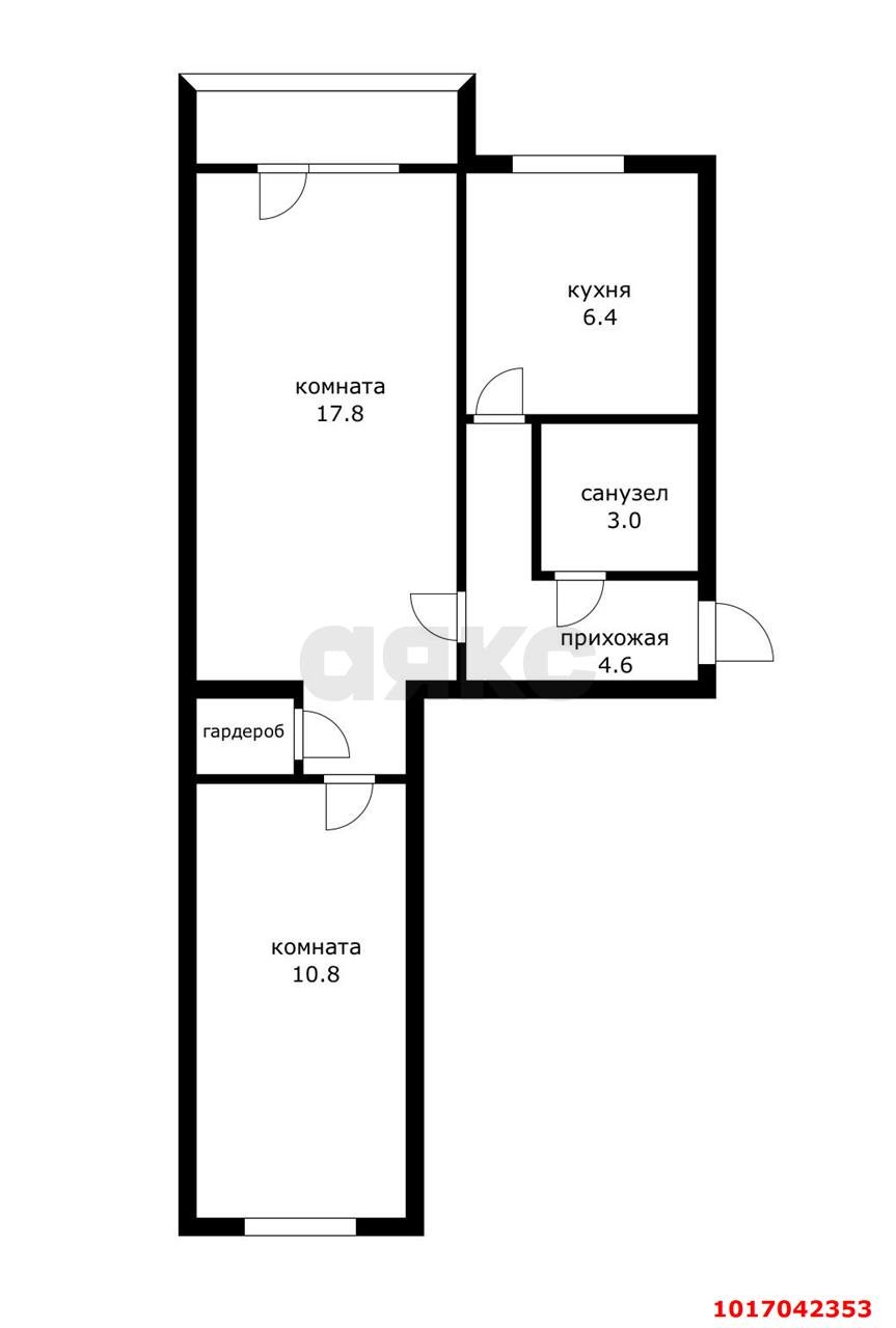 Фото №15: 2-комнатная квартира 43&nbsp;м², 4/4&nbsp;эт. - Краснодар, Карасунский внутригородской округ, ж/м Пашковский, ул. имени Евдокии Бершанской, 404